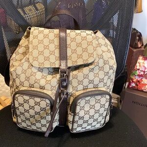 Gucci Canvas Backpack